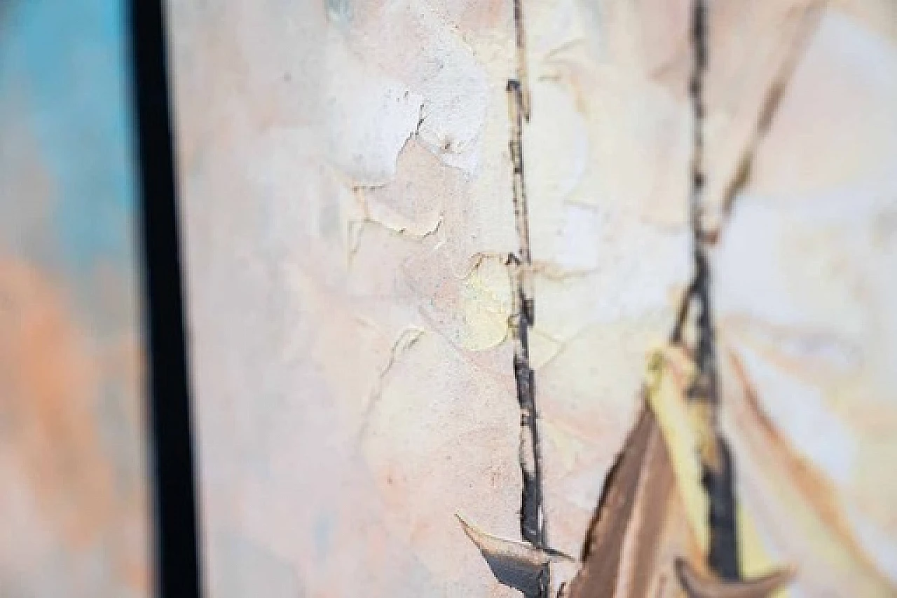 3 Acrylic paintings on canvas of sailboats, 2000s 9