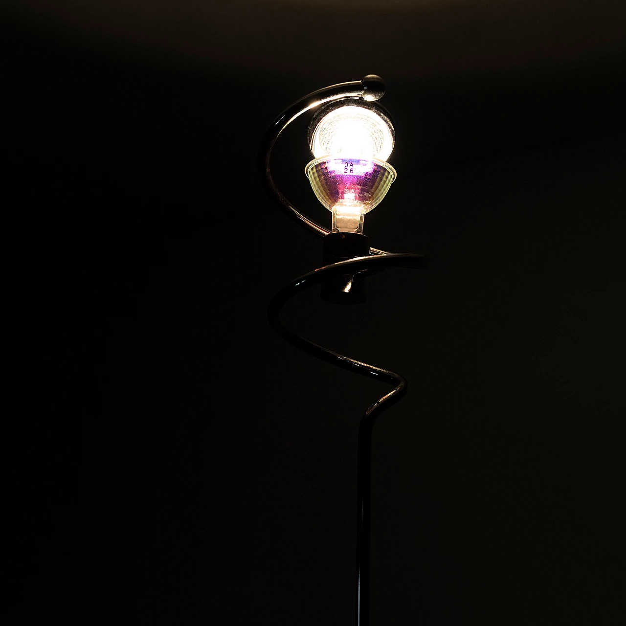 Sistina floor lamp in chrome metal by Skipper 7