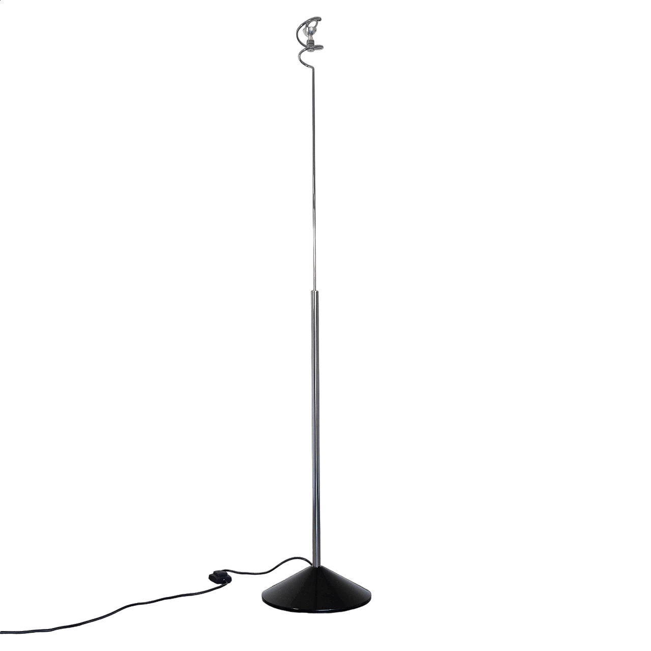 Sistina floor lamp in chrome metal by Skipper 10