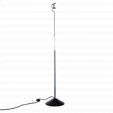 Sistina floor lamp in chrome metal by Skipper