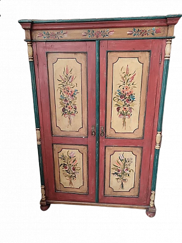 Plated fir wardrobe, 19th century