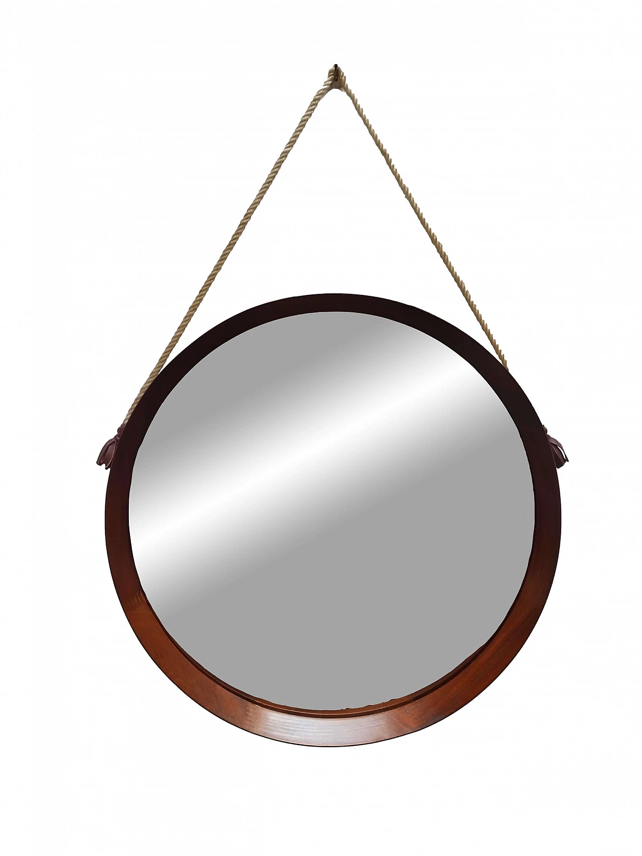 Teak mirror by Uno & Östen Kristiansson for Luxus, 1960s 1