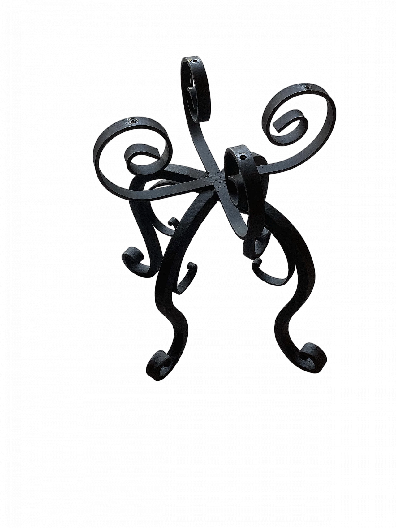 Wrought iron coffee table frame, 1980s 4