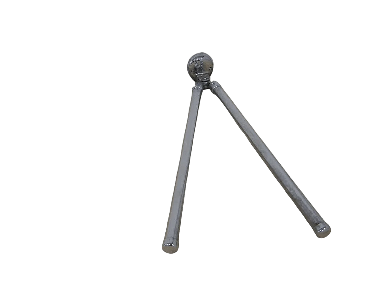 Porta asciugamani in metallo cromato, anni '60 8