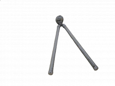 Porta asciugamani in metallo cromato, anni '60