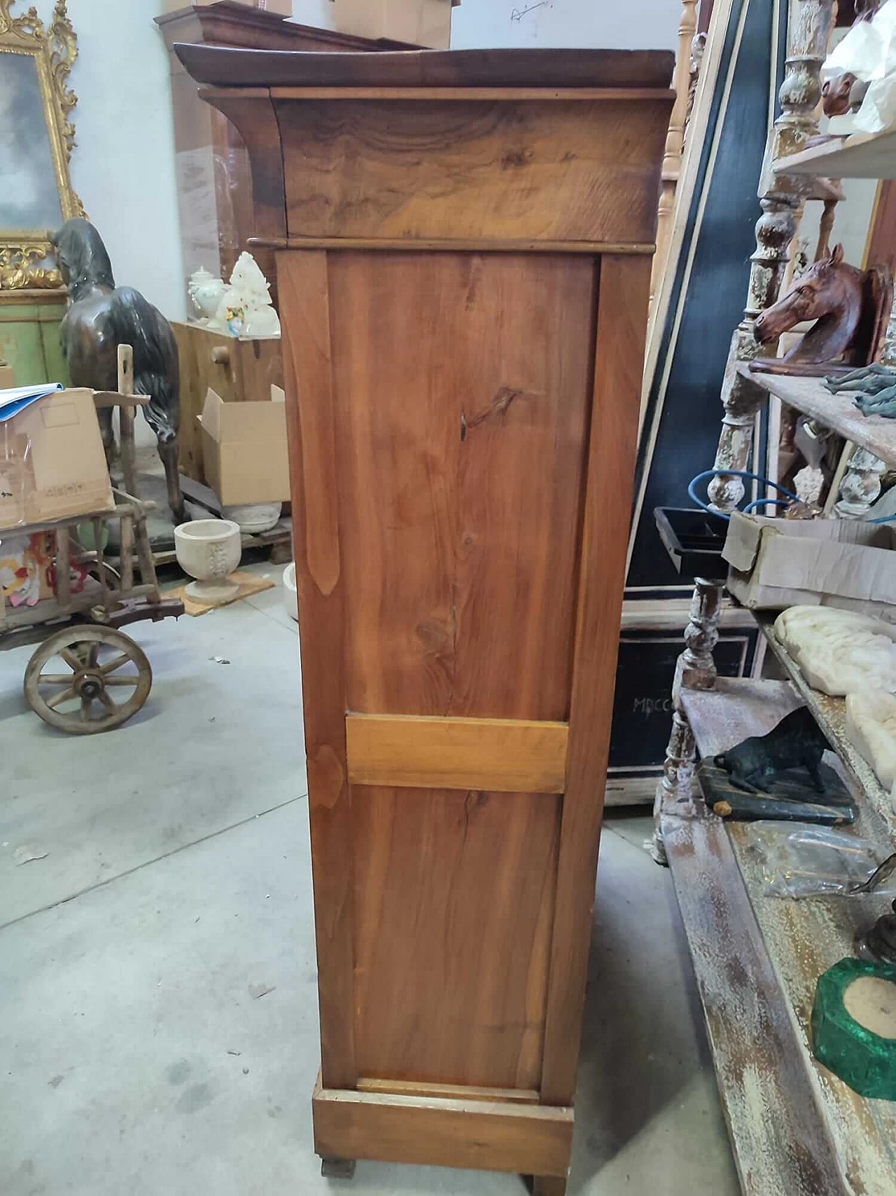 Secretaire Napoleon III in walnut and walnut burl, mid 19th century 1