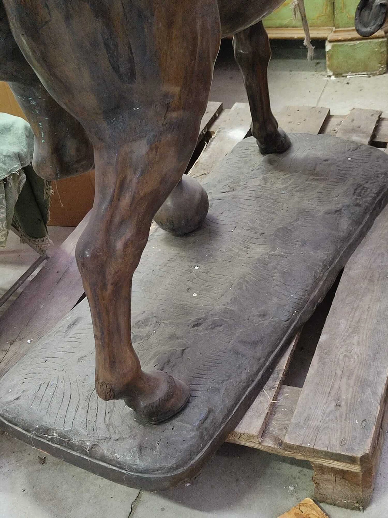 Scultura francese di cavallo in bronzo, inizio '900 9