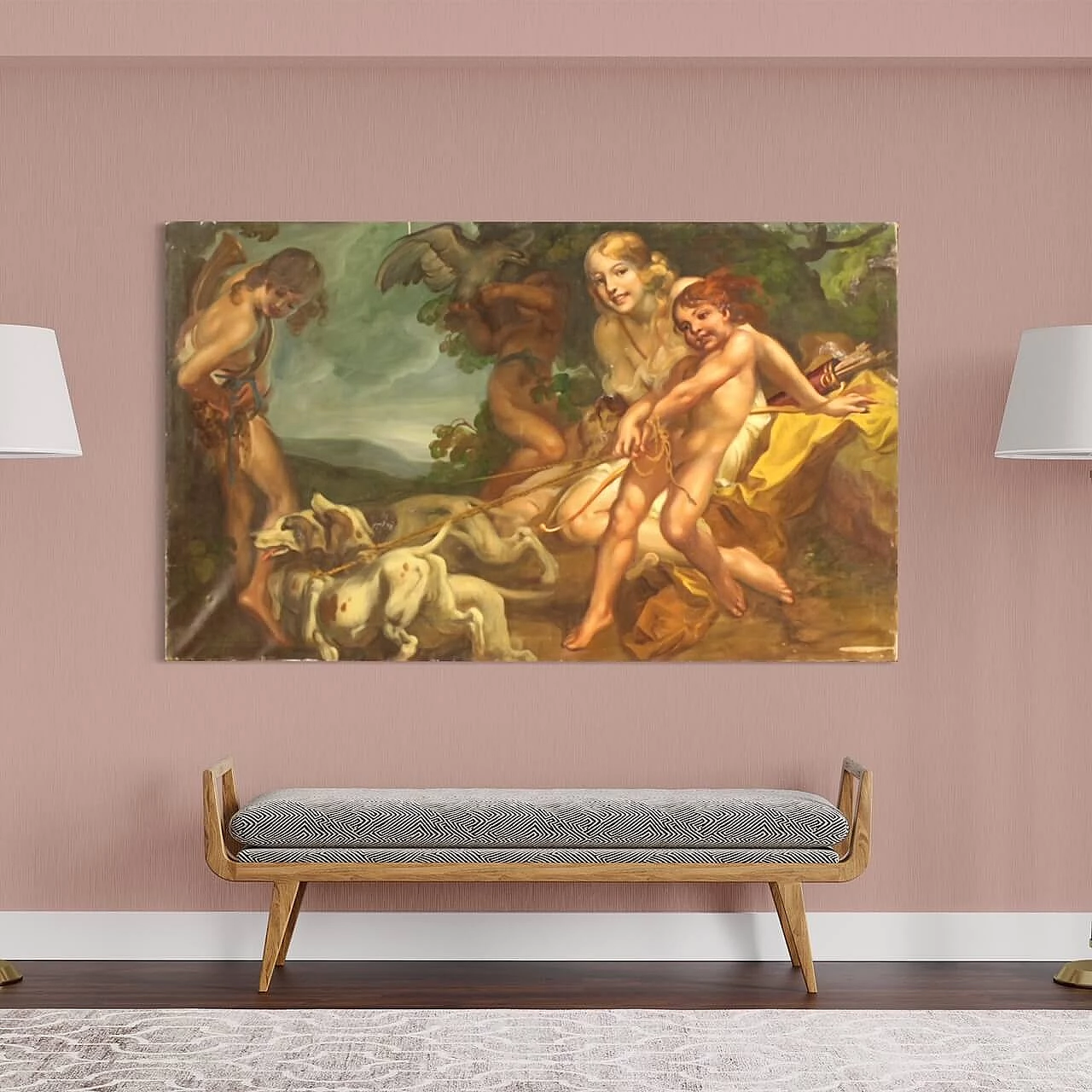 Diana the Huntress, oil on canvas, 1920s 3