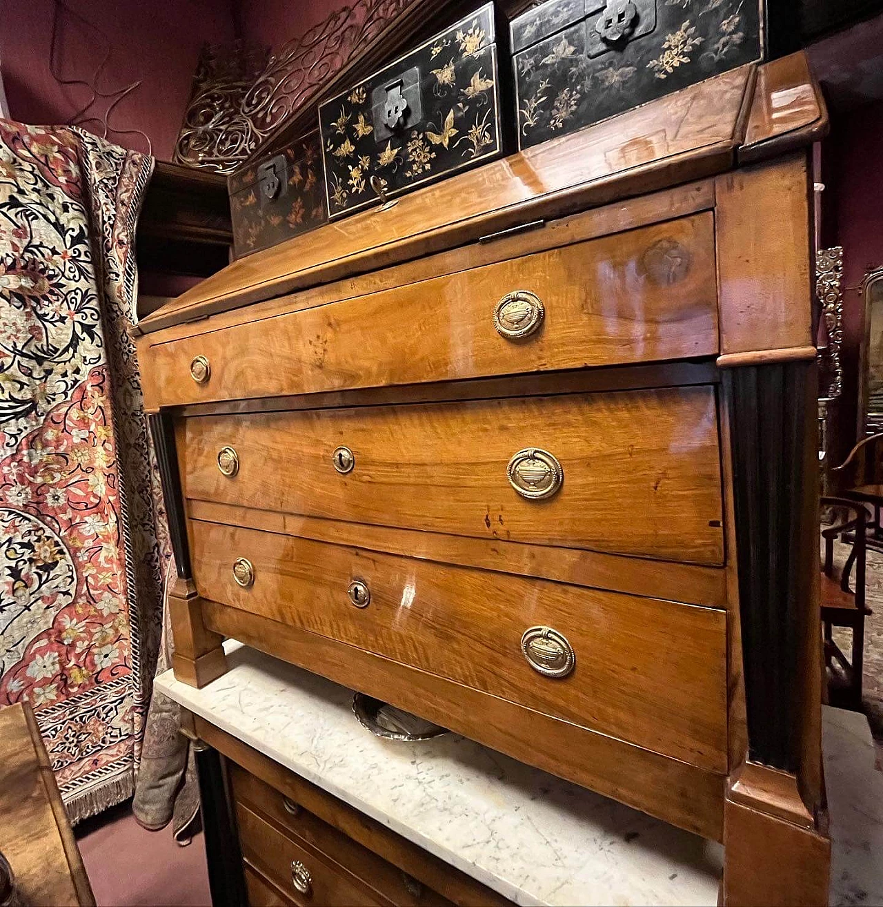 Ribalta Luigi XVI in legno, '700 3