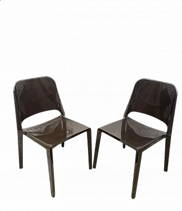 Coppia di sedie impilabili Kate di Zanotta, anni 2000
