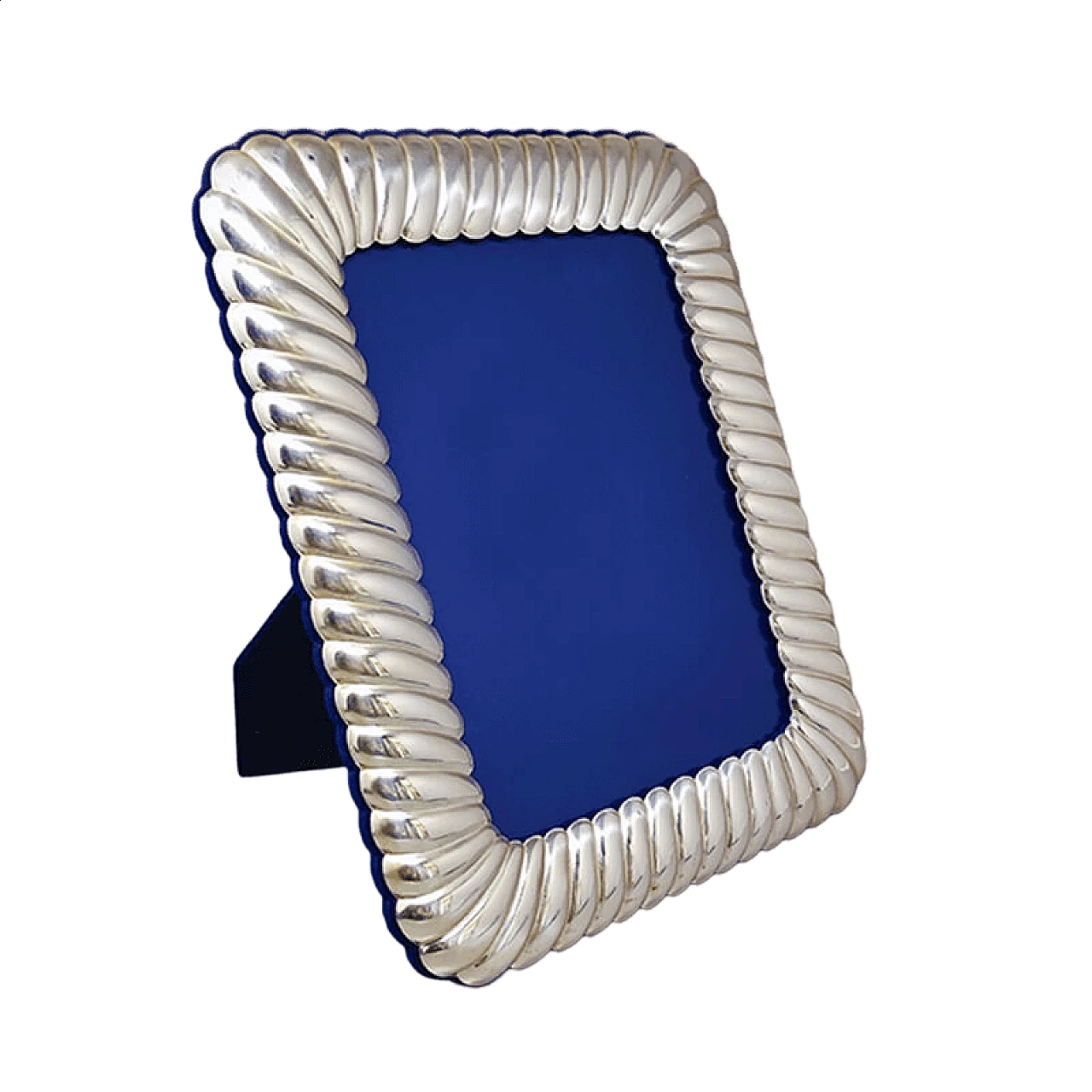 Silver-plated metal photo frame by IB, 1970s 7