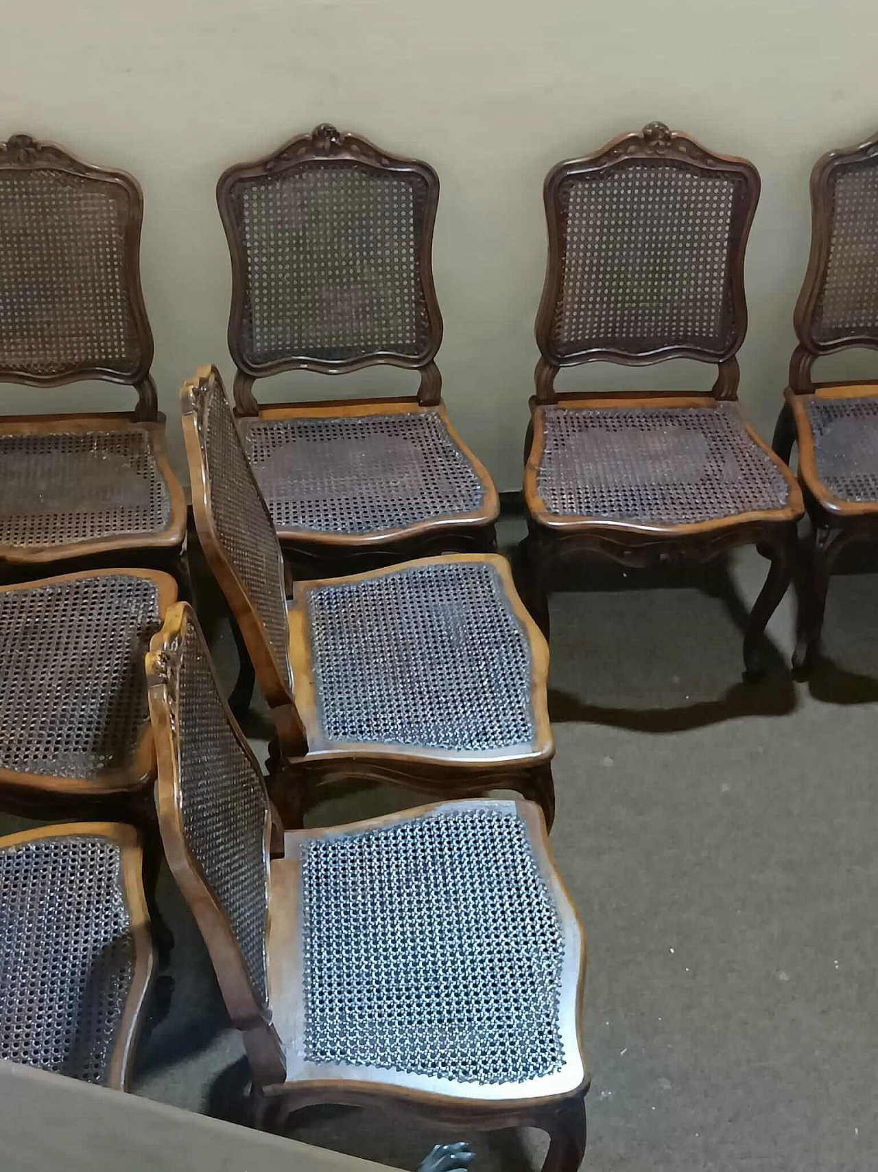 10 Sedie Luigi XV attribuite a Pierre Nogaret, '700 3