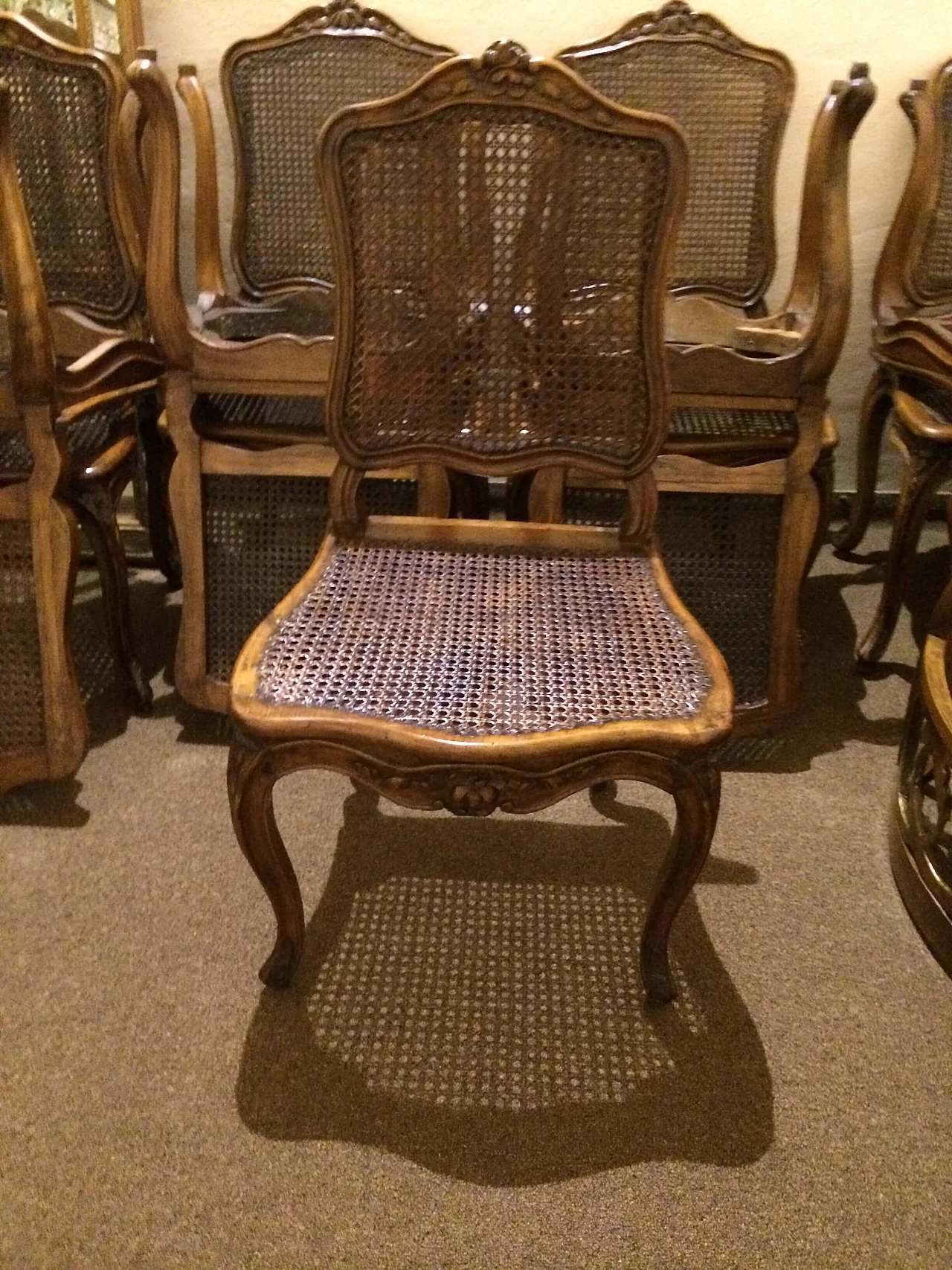 10 Sedie Luigi XV attribuite a Pierre Nogaret, '700 6