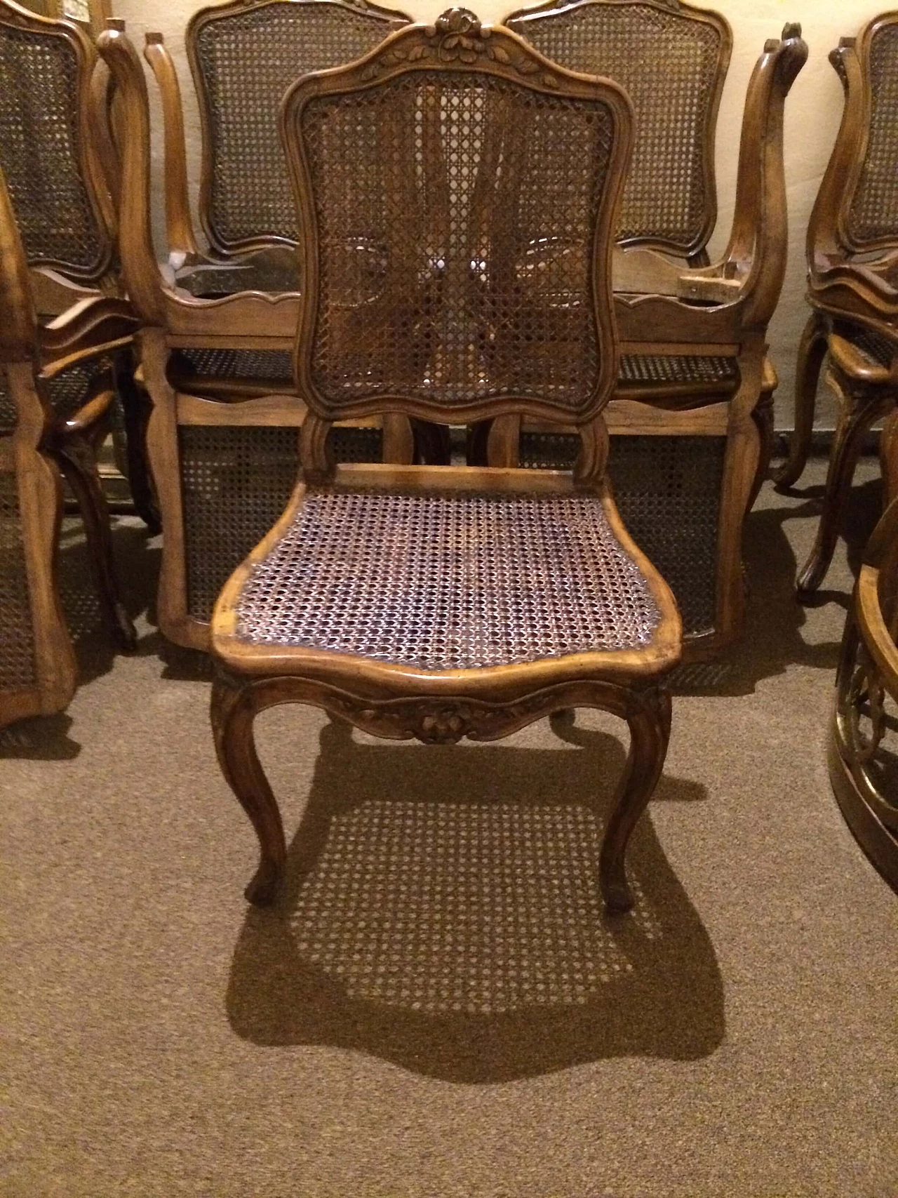 10 Sedie Luigi XV attribuite a Pierre Nogaret, '700 7