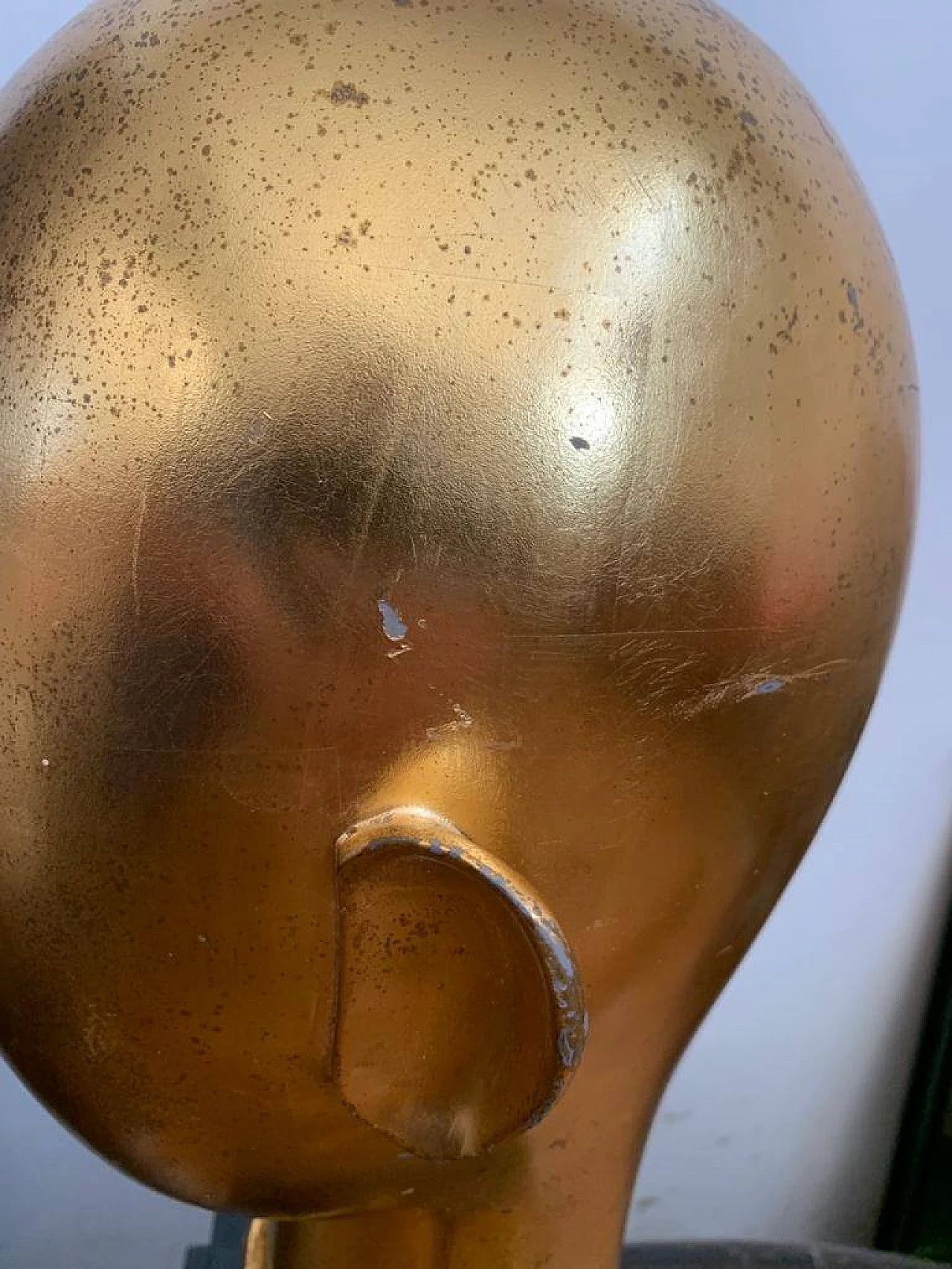 Futurist sculpture in gilded metal in the style of Franz Hagenauer, 1930s 1150288