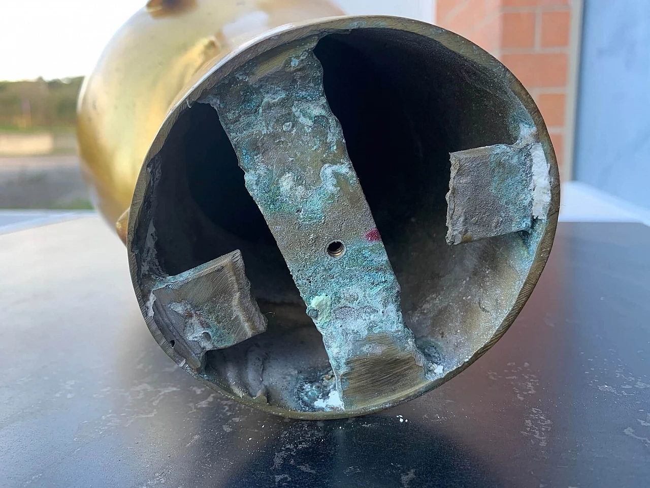 Futurist sculpture in gilded metal in the style of Franz Hagenauer, 1930s 1150289