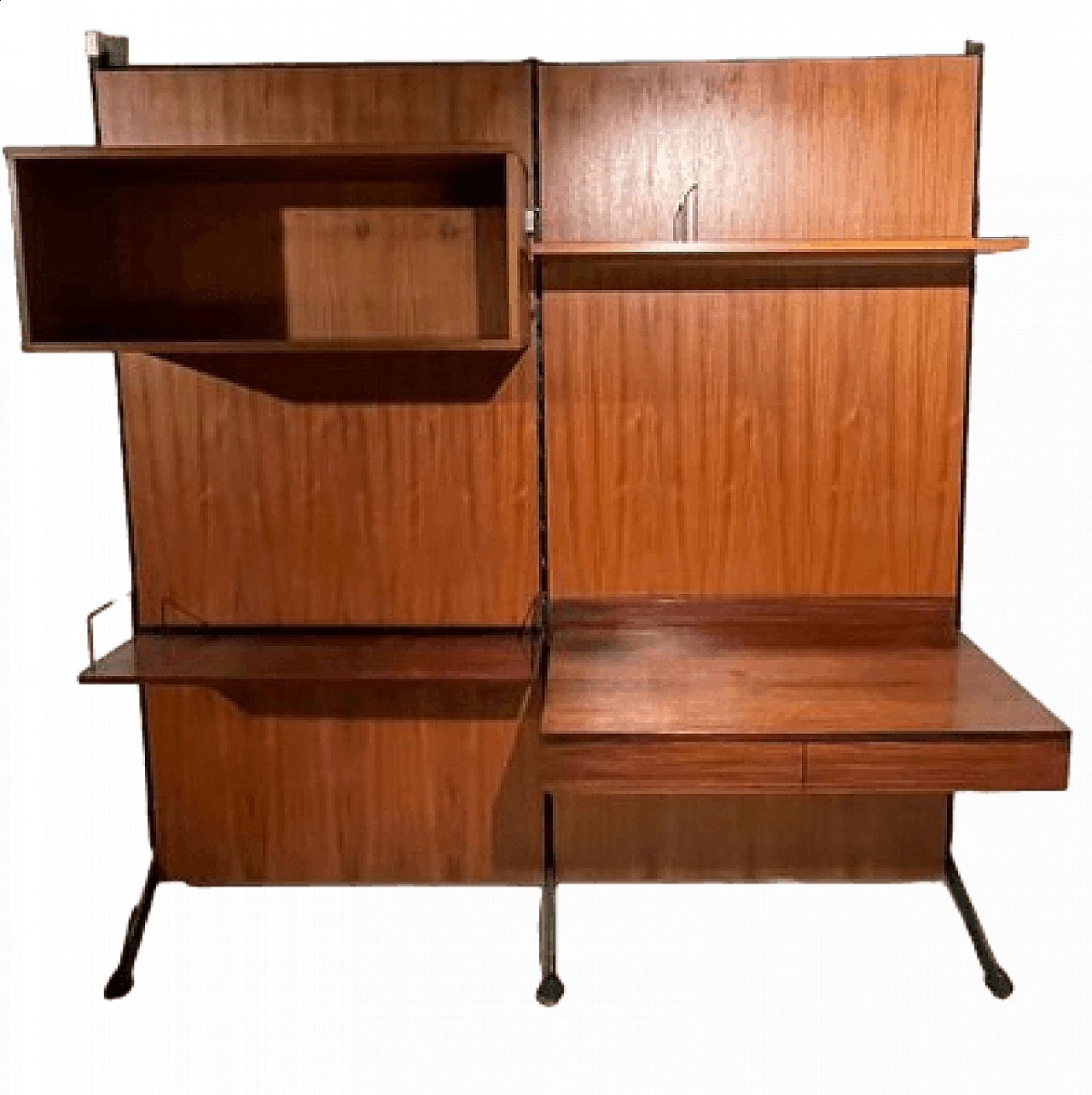 Urio modular teak bookcase by Ico & Luisa Parisi for Mim Roma, 1960s 14