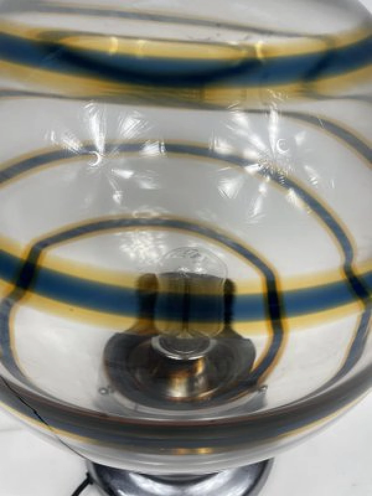 Lampada da tavolo in vetro di Murano attribuita a Toni Zuccheri, anni '60 7