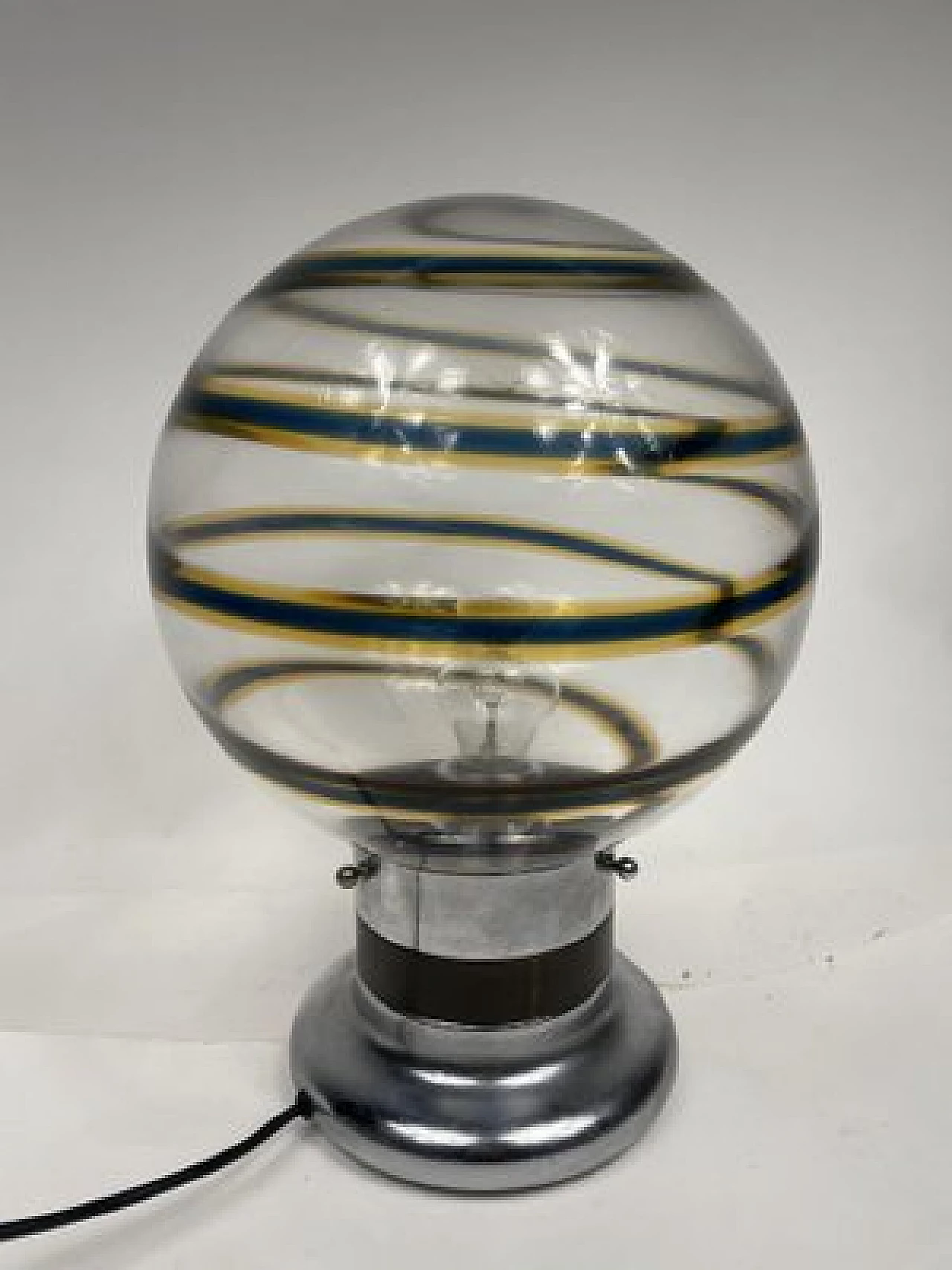 Lampada da tavolo in vetro di Murano attribuita a Toni Zuccheri, anni '60 8