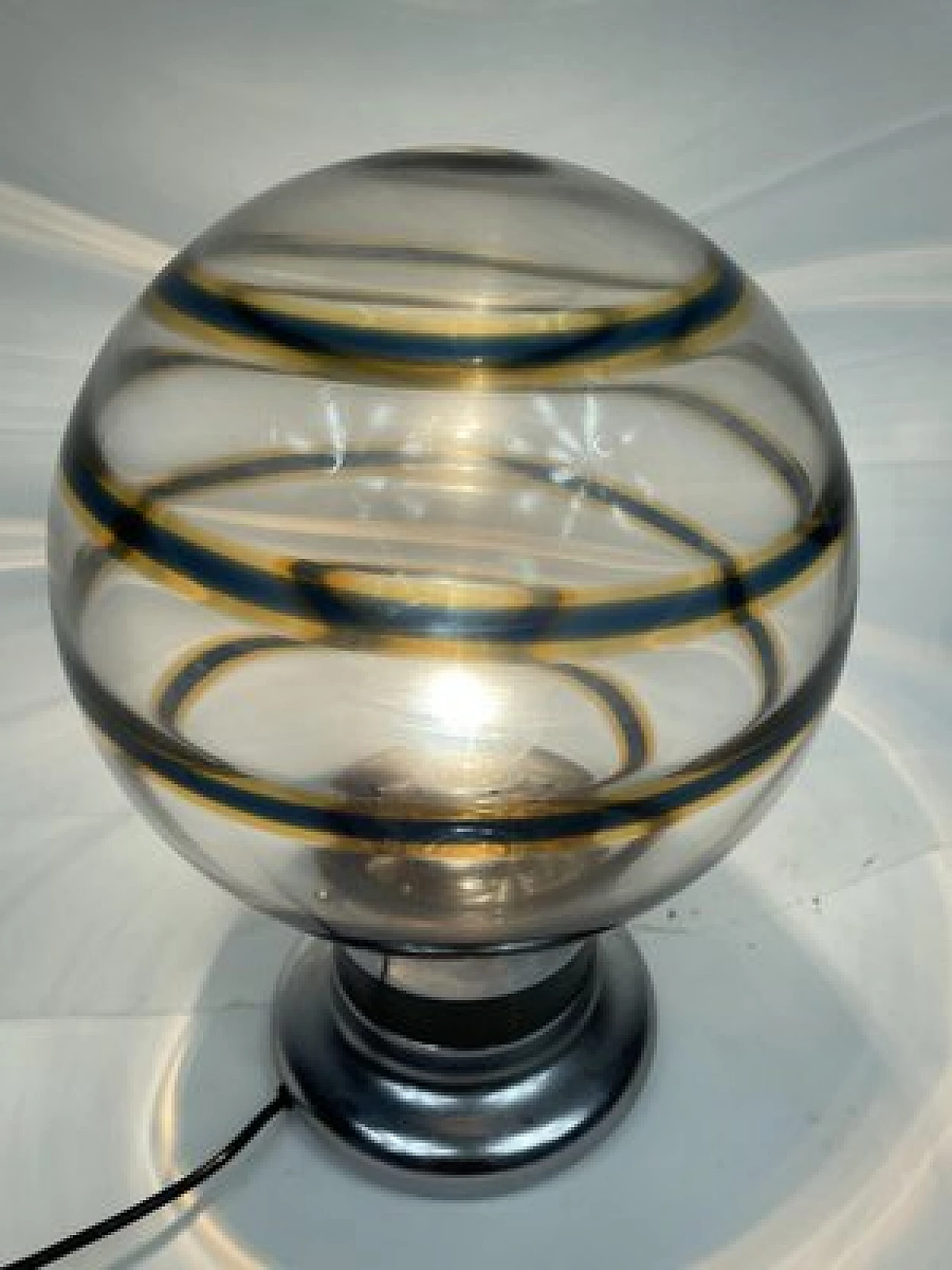 Murano glass table lamp attributed to Toni Zuccheri, 1960s 15