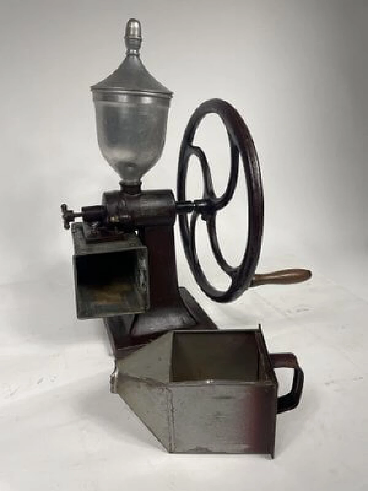 Flywheel coffee grinder, late 19th century 2