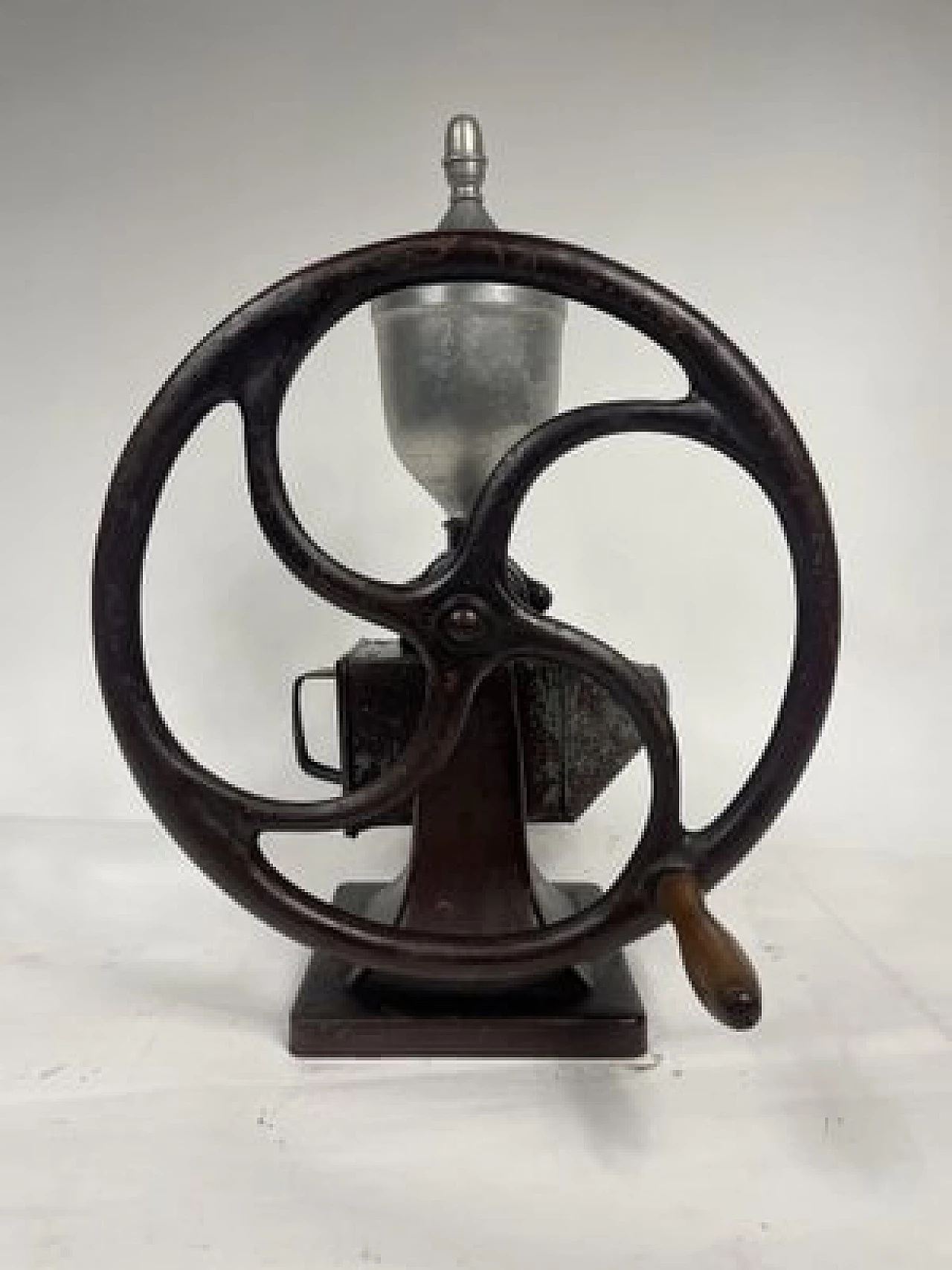 Flywheel coffee grinder, late 19th century 4