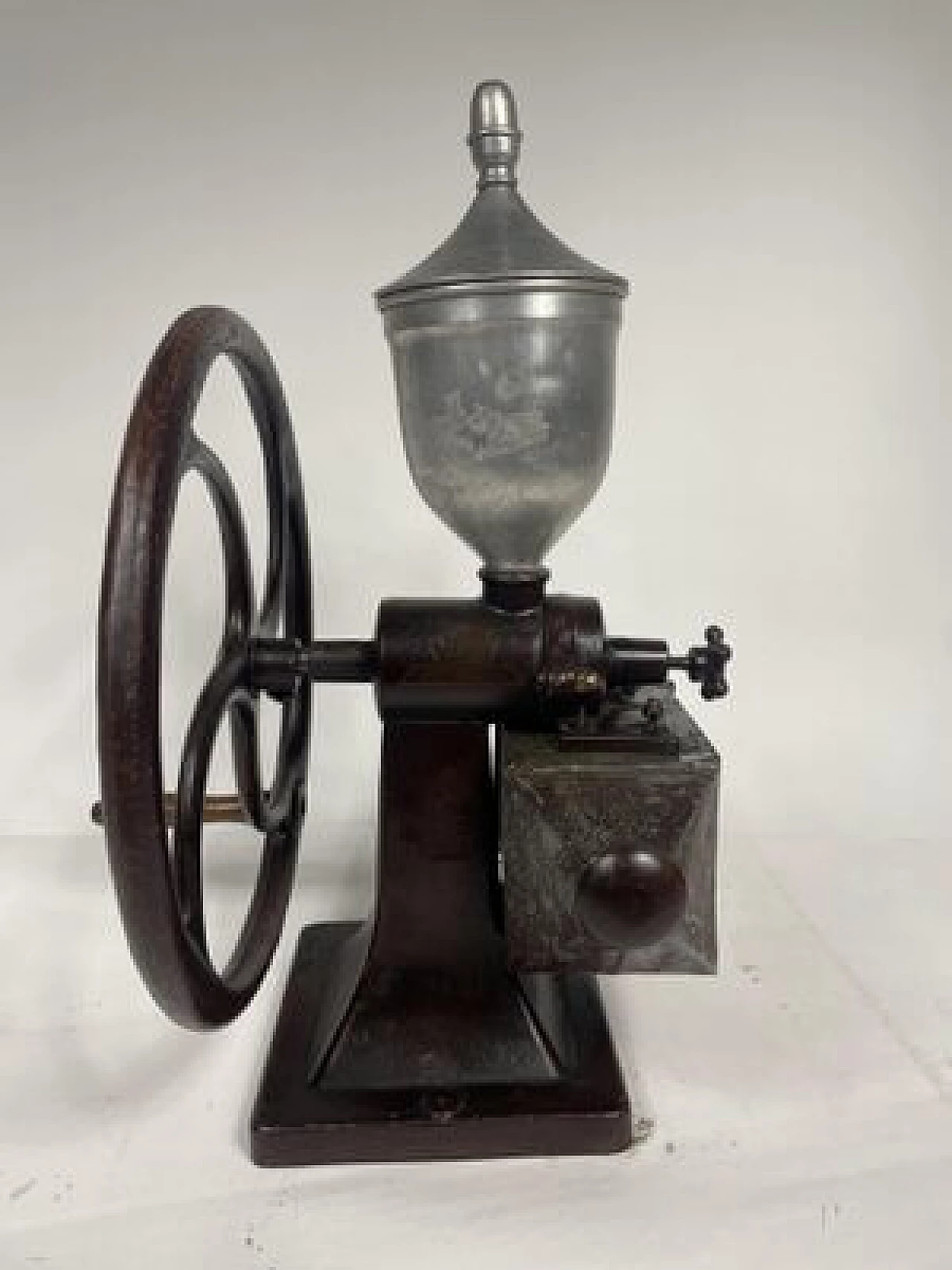 Flywheel coffee grinder, late 19th century 5