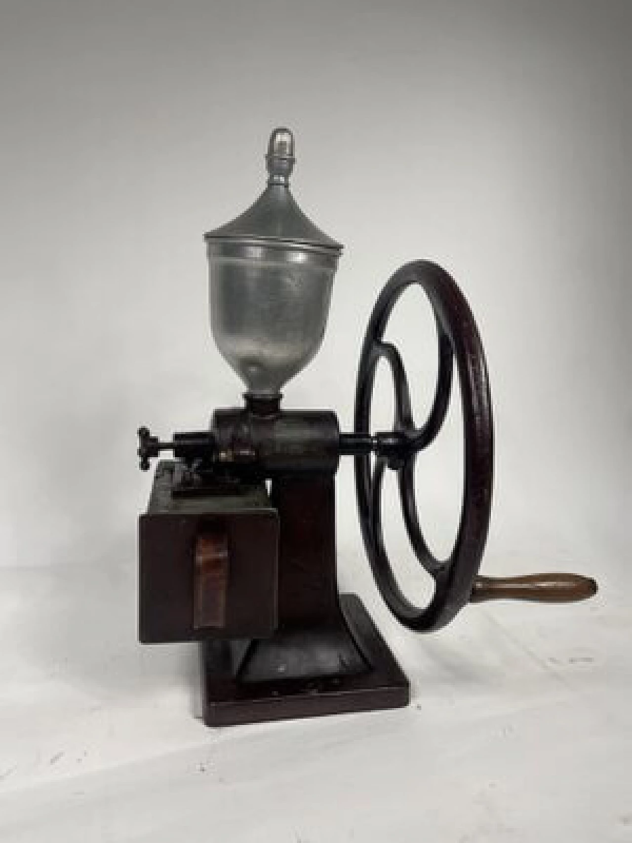 Flywheel coffee grinder, late 19th century 8