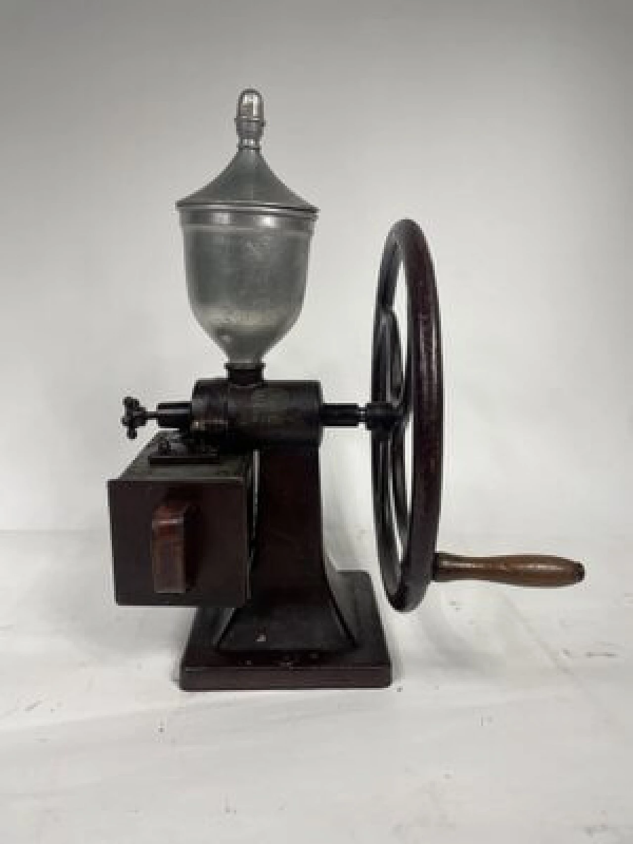 Flywheel coffee grinder, late 19th century 12