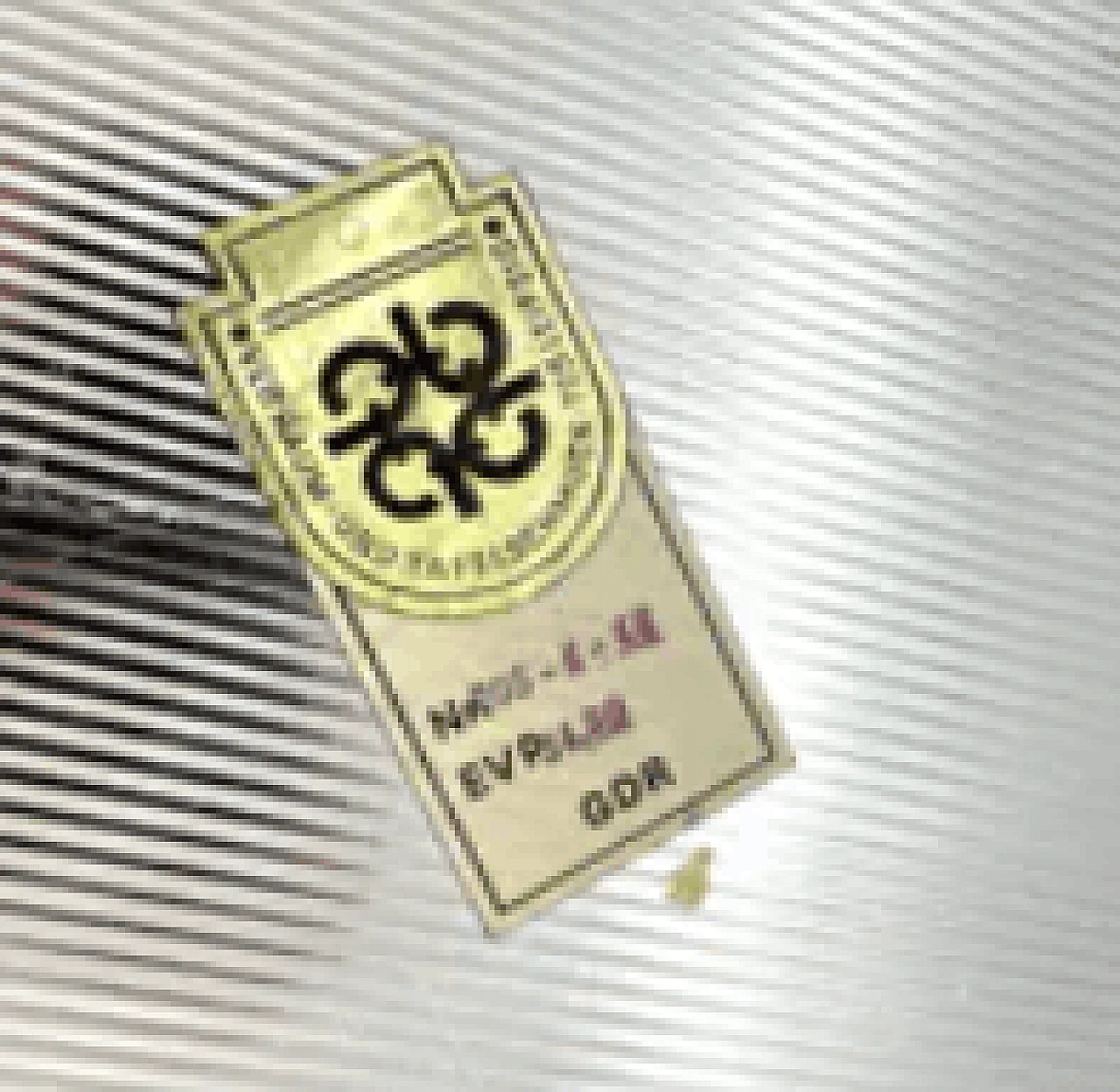 Vassoio in alluminio con 6 bicchieri in vetro, anni '70 3