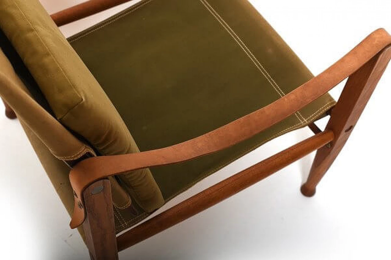 Pair of Safari chairs by Kare Klint for Rud. Rasmussen, 1960s 12