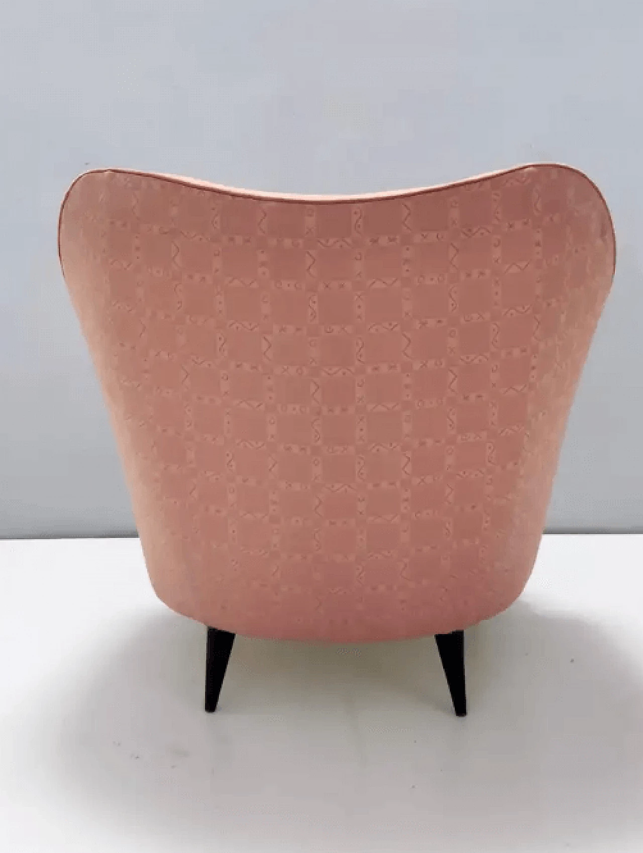 Peachy pink armchair in the style of Gio Ponti for Casa & Giardino, 1940s 4