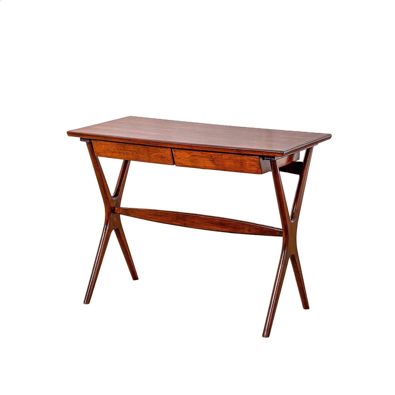 Wood desk with two drawers by Ico Parisi, 1950s 6