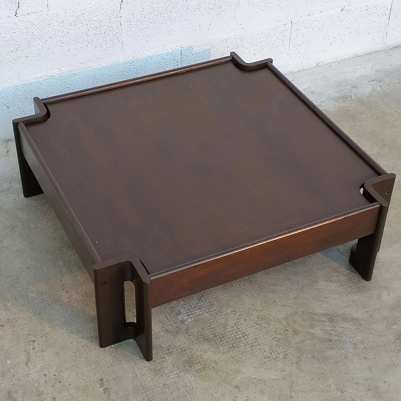 Wood Zelda coffee table by Sergio Asti for Poltronova, 1960s 8