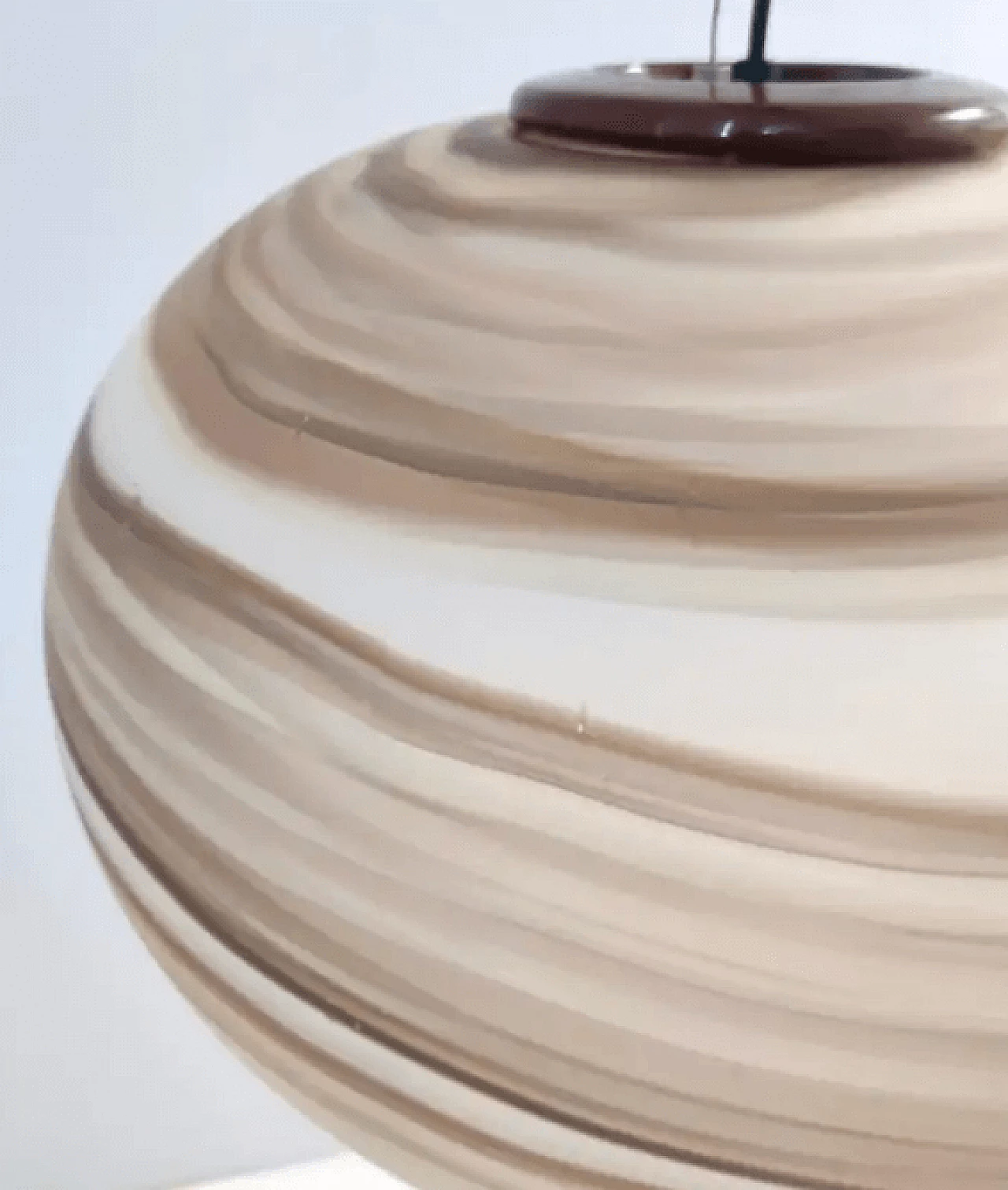 Adjustable oval Giove glass chandelier by Ludovico Diaz de Santillana for VeArt, 1970s 6