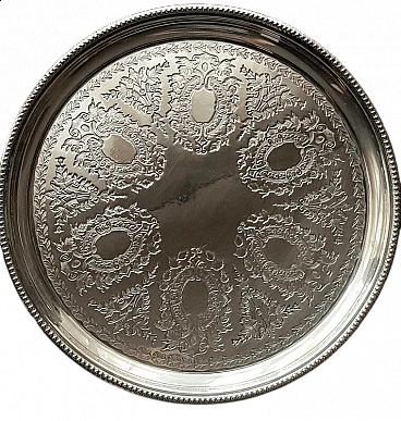 Sheffield silver tray, late 19th century