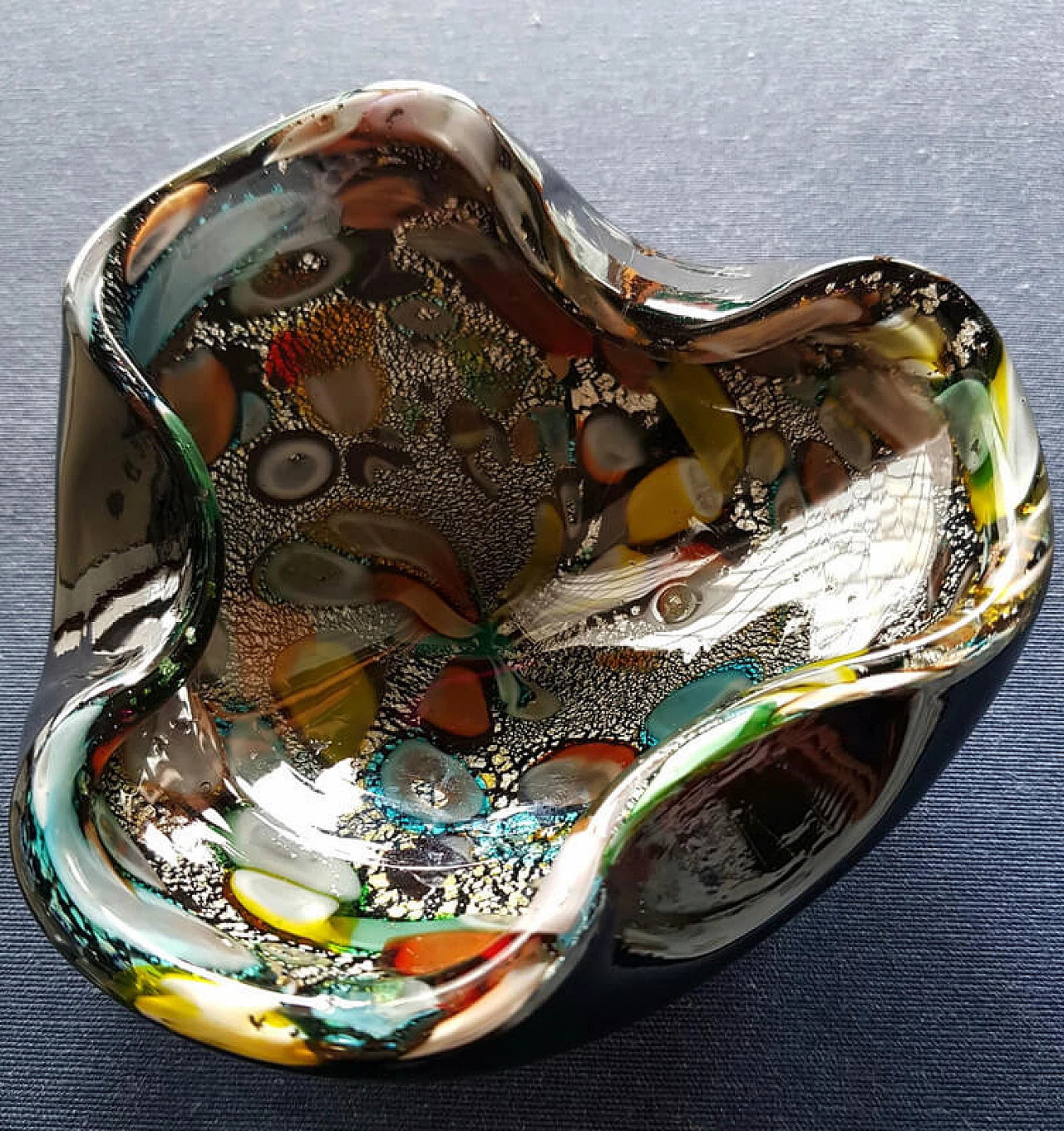 Tutti Frutti ashtray in Murano glass by Dino Martens for Aureliano Toso, 1950s 1