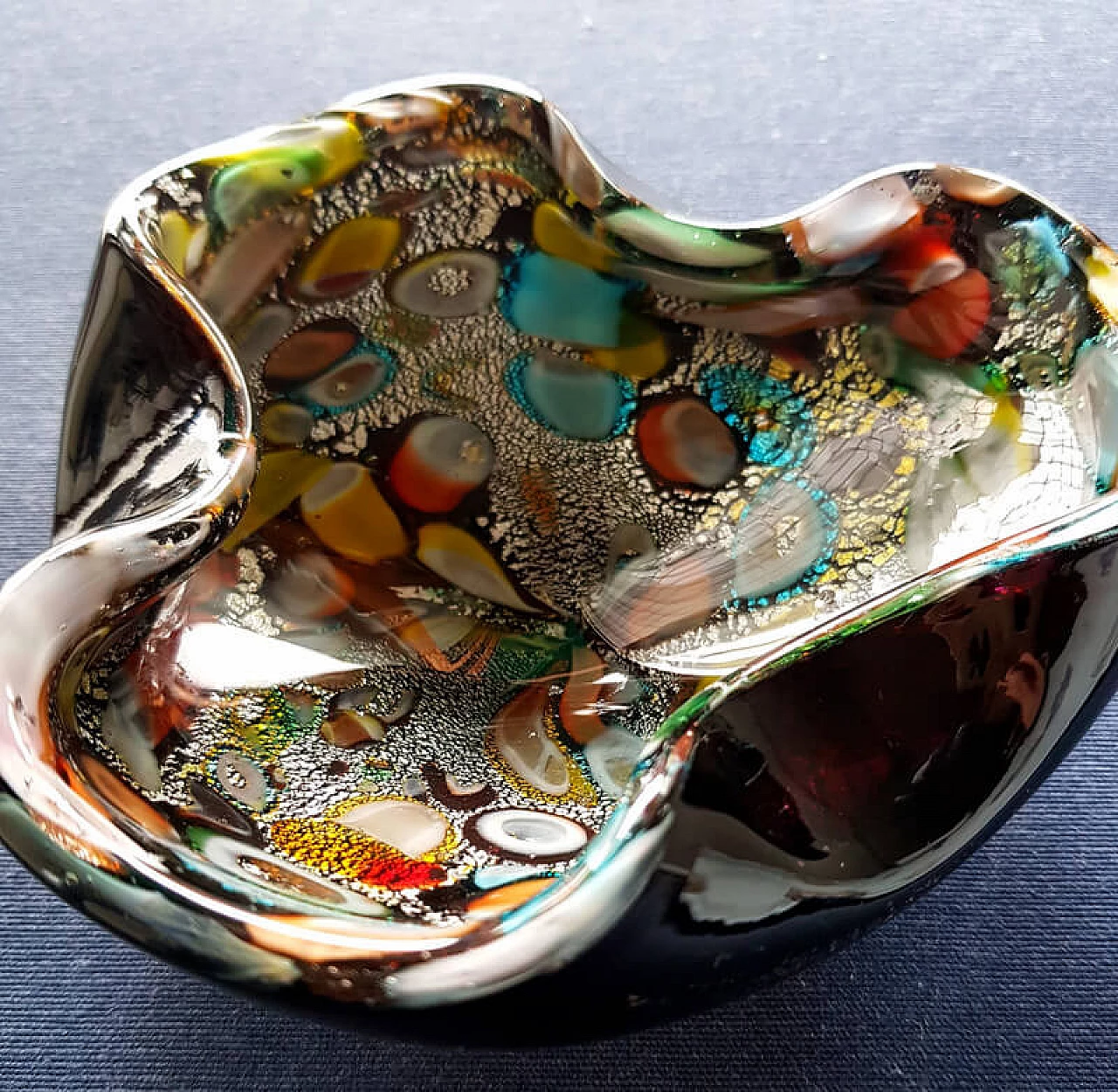 Tutti Frutti ashtray in Murano glass by Dino Martens for Aureliano Toso, 1950s 2