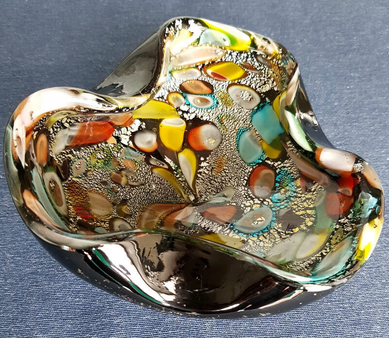 Tutti Frutti ashtray in Murano glass by Dino Martens for Aureliano Toso, 1950s 3