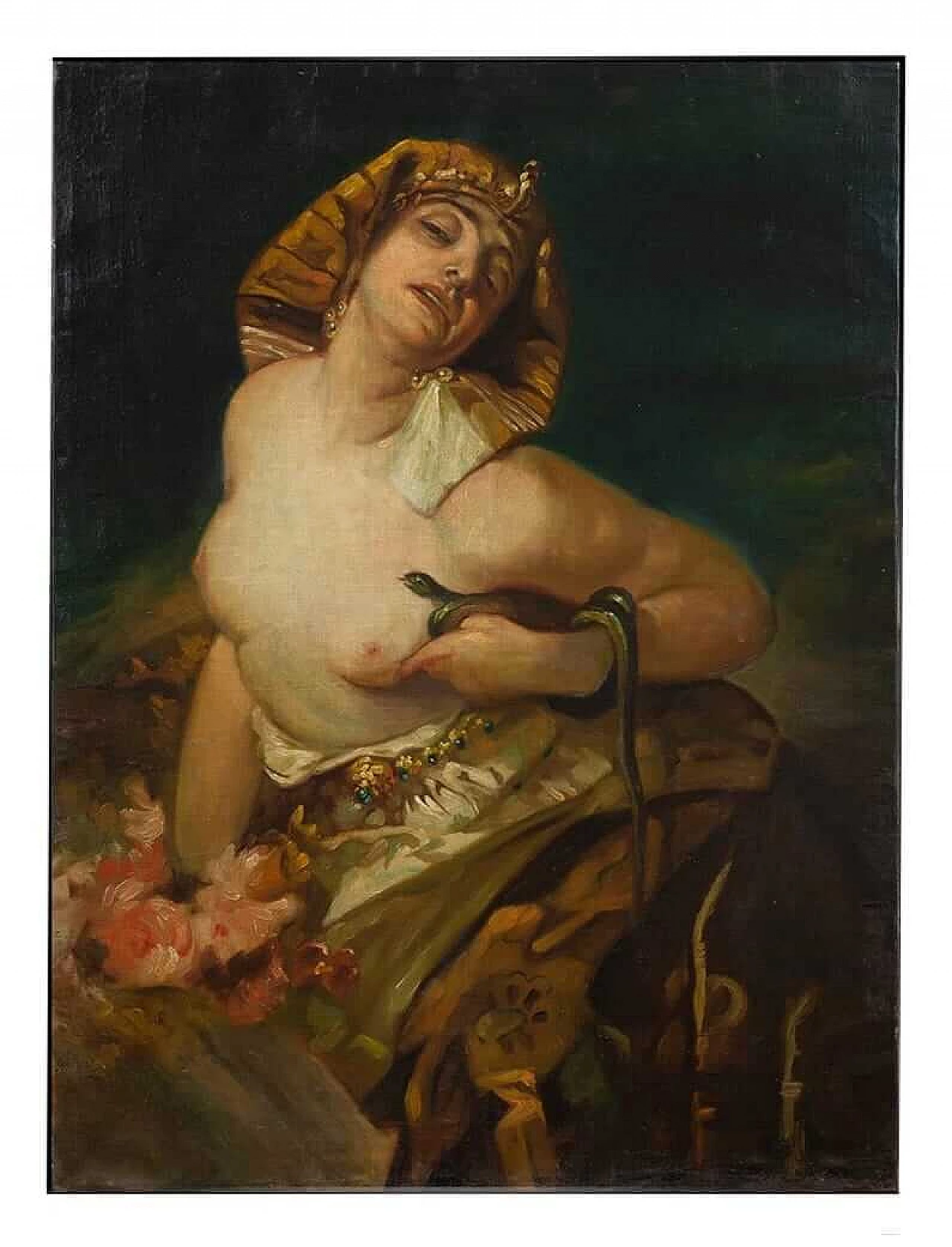 Cleopatra, dipinto a olio su tela, seconda metà dell'800 5