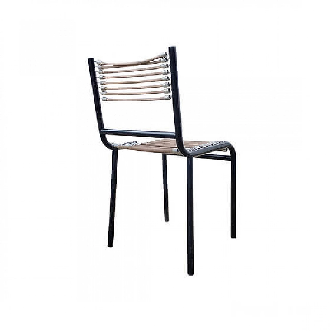 Sandows chair by Renè Herbst black edition, 1930s 4