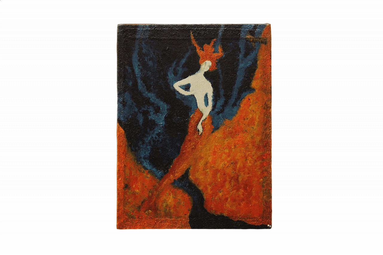 Ludvine, Figura, olio su tela, 1966 5