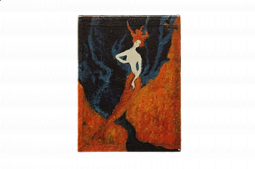 Ludvine, Figura, olio su tela, 1966