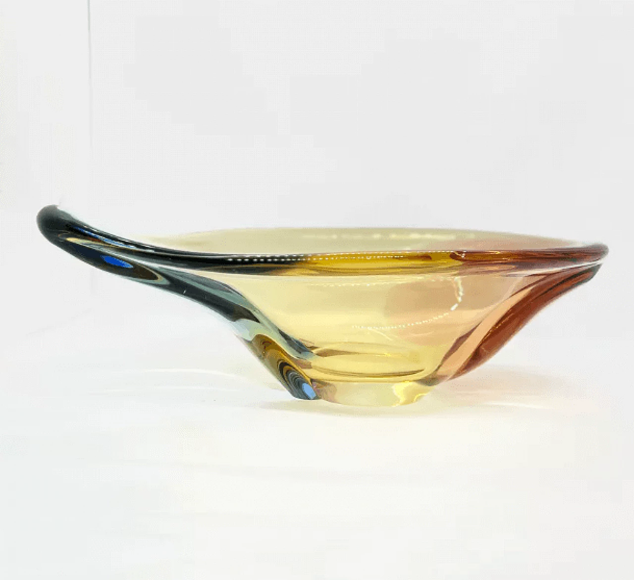 Centerpiece by Hana Machovska for Mstišov Moser - Karlovarske Sklo, 1960s 9