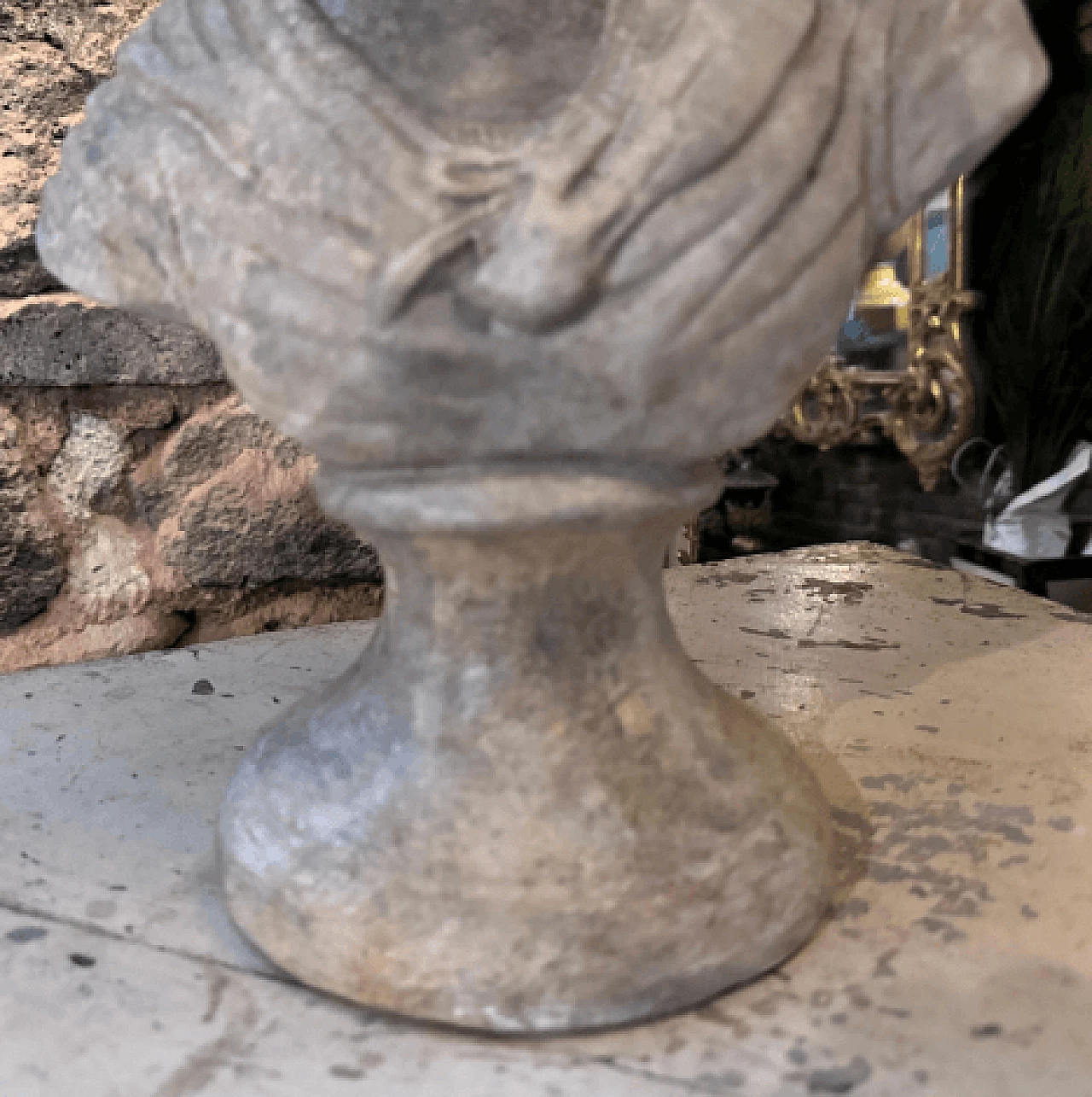 Terracotta young girl bust sculpture, 1930s 11
