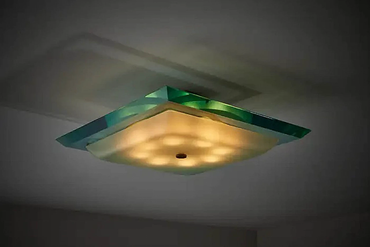 Lampadario da soffitto Mod.1990 di Max Ingrand per Fontana Arte, anni '60 7