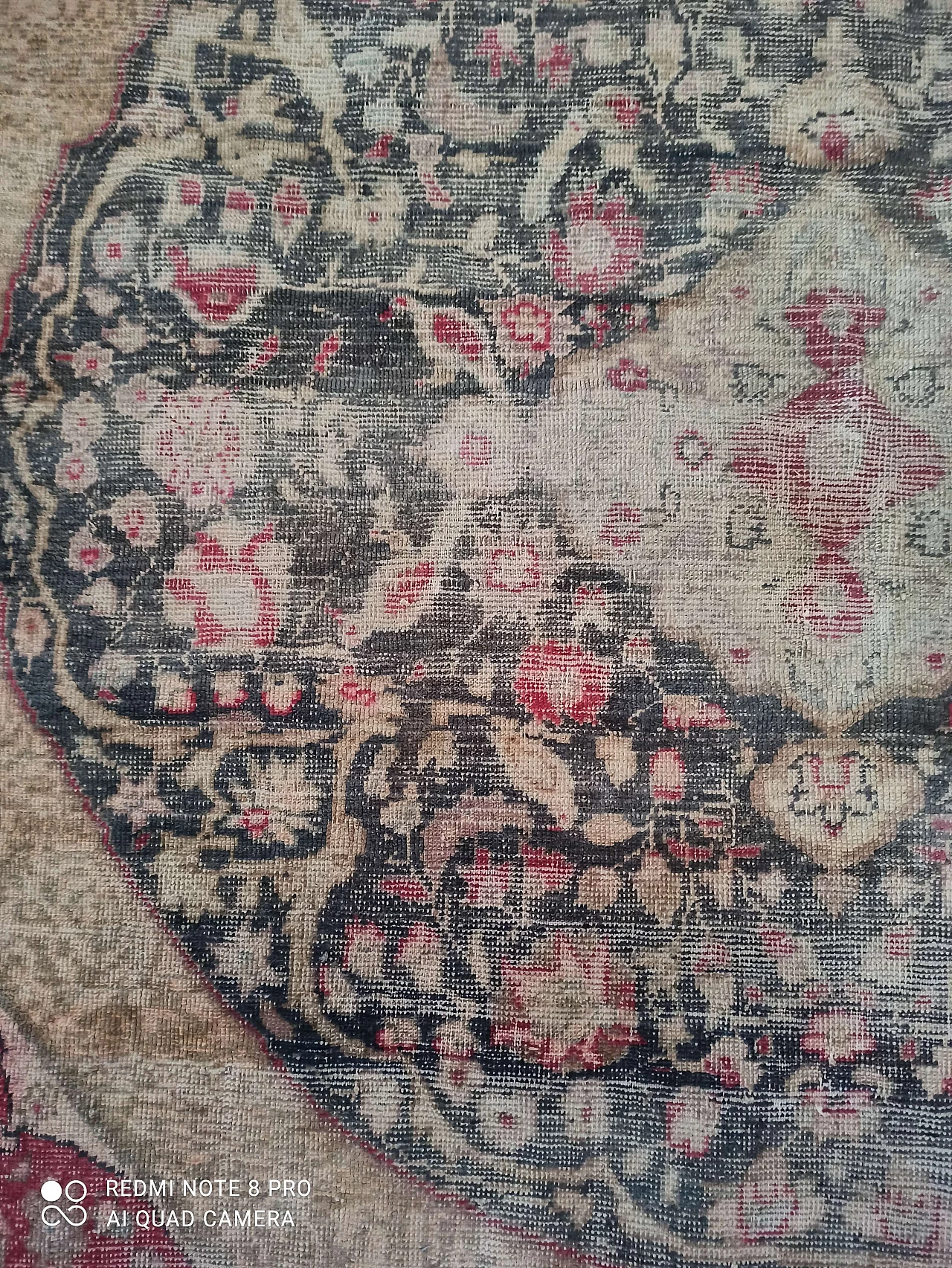 Turkish round cotton and wool Kayseri rug, early 20th century 2