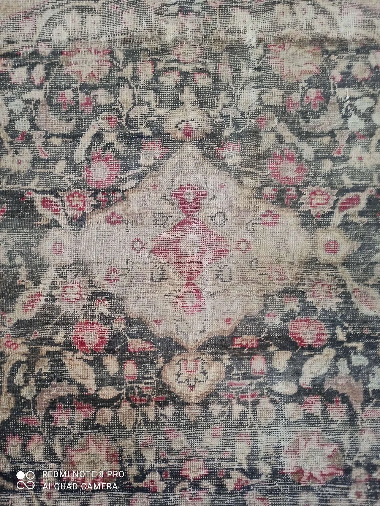 Turkish round cotton and wool Kayseri rug, early 20th century 4