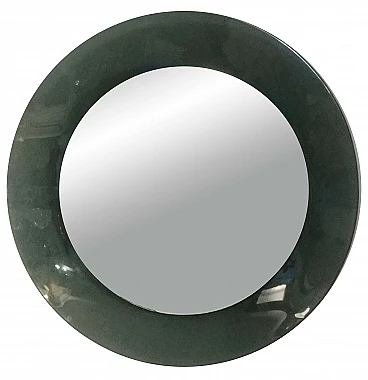 Round mirror by Cristal Labor, 1960s