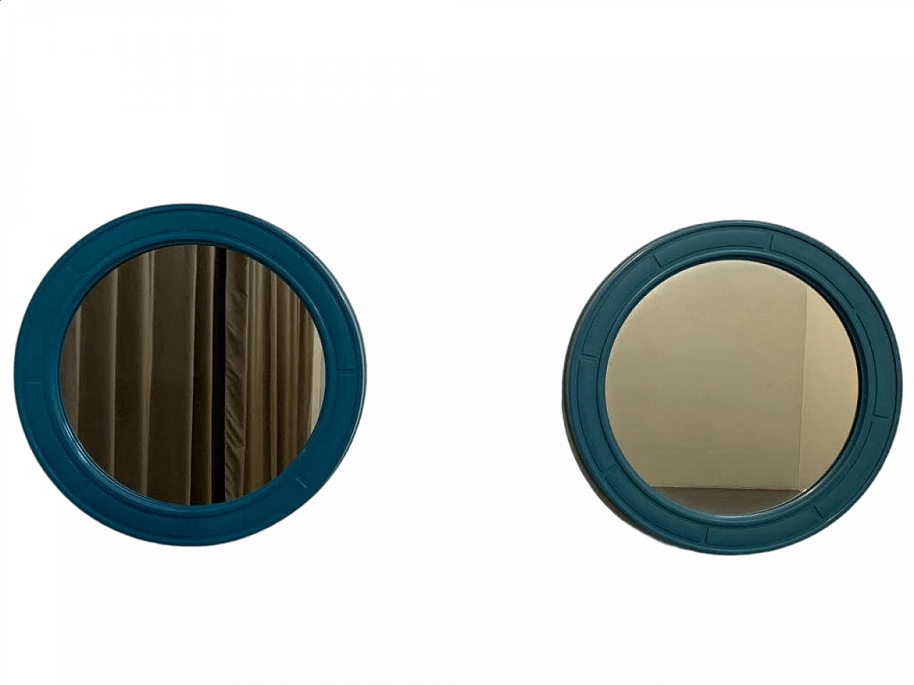 Coppia di specchi blu di Carrara & Matta, anni '70 10